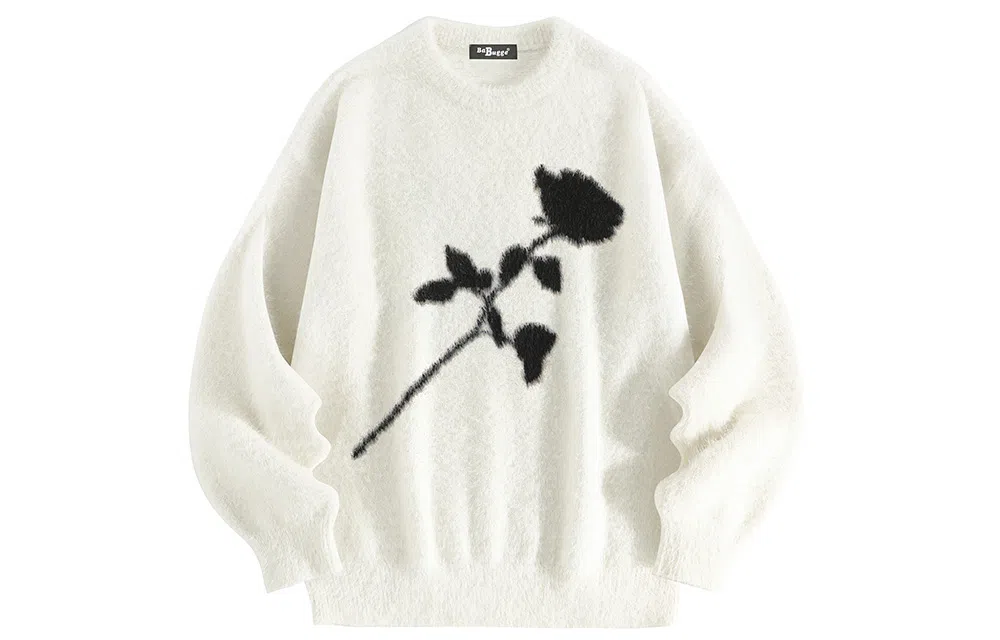 BABUGGE Rose Embroidered Sweater