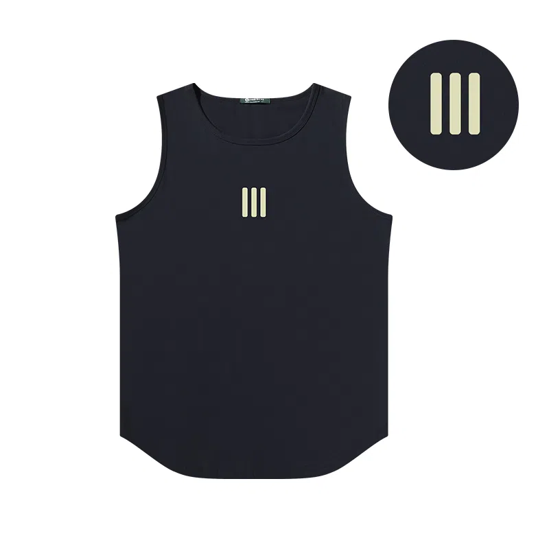 乱步 纯棉宽松简约时尚百搭休闲背心 男女同款