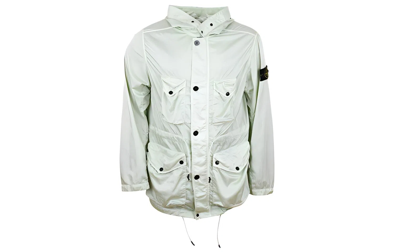 Stone Island SS21 Hooded Jacket Beige