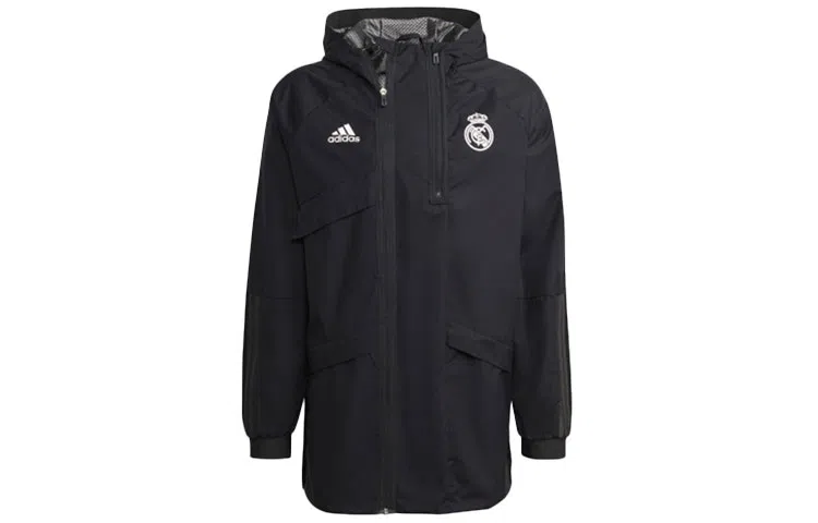 adidas Real Madrid Hoodie Jacket Black