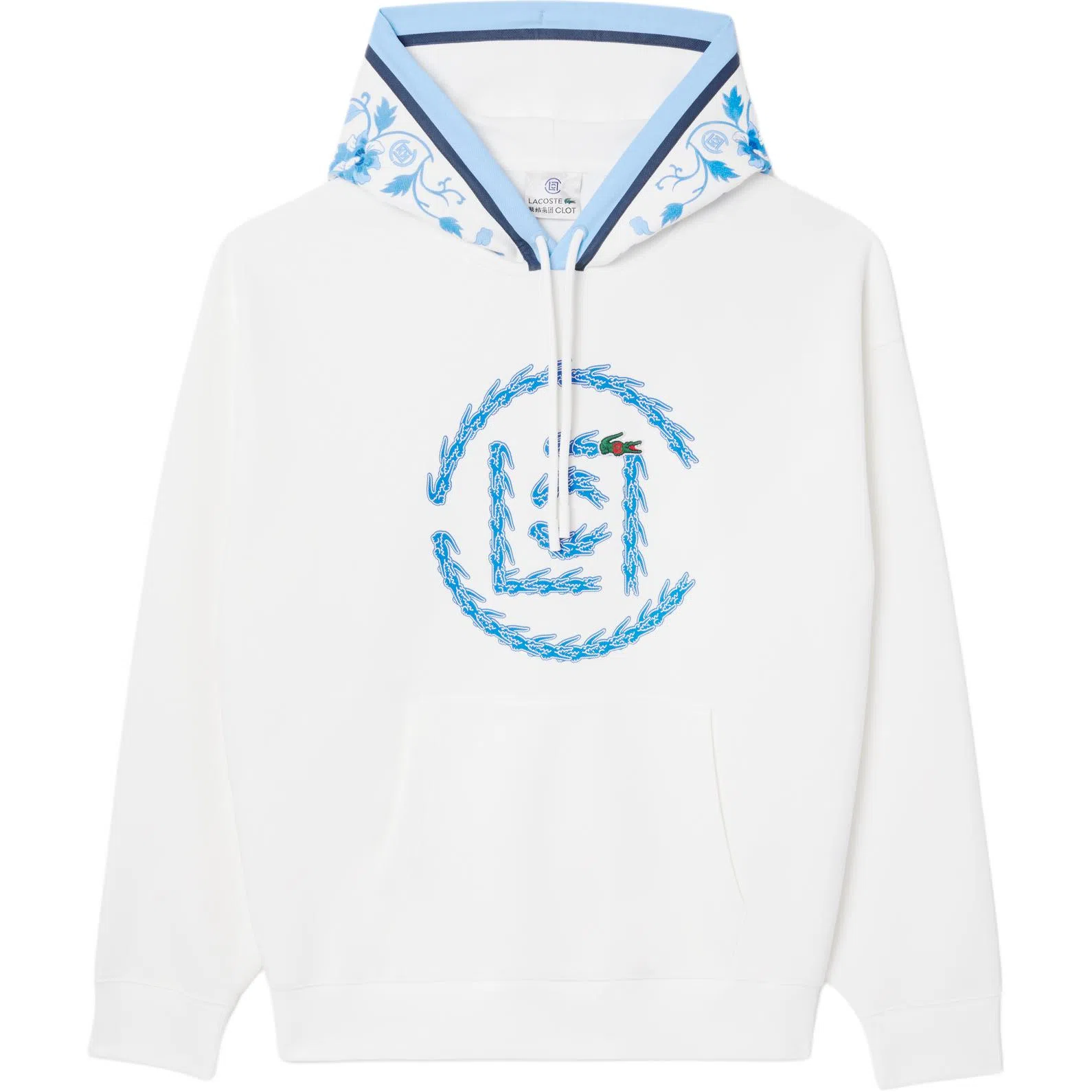 CLOT x LACOSTE Hoodie White