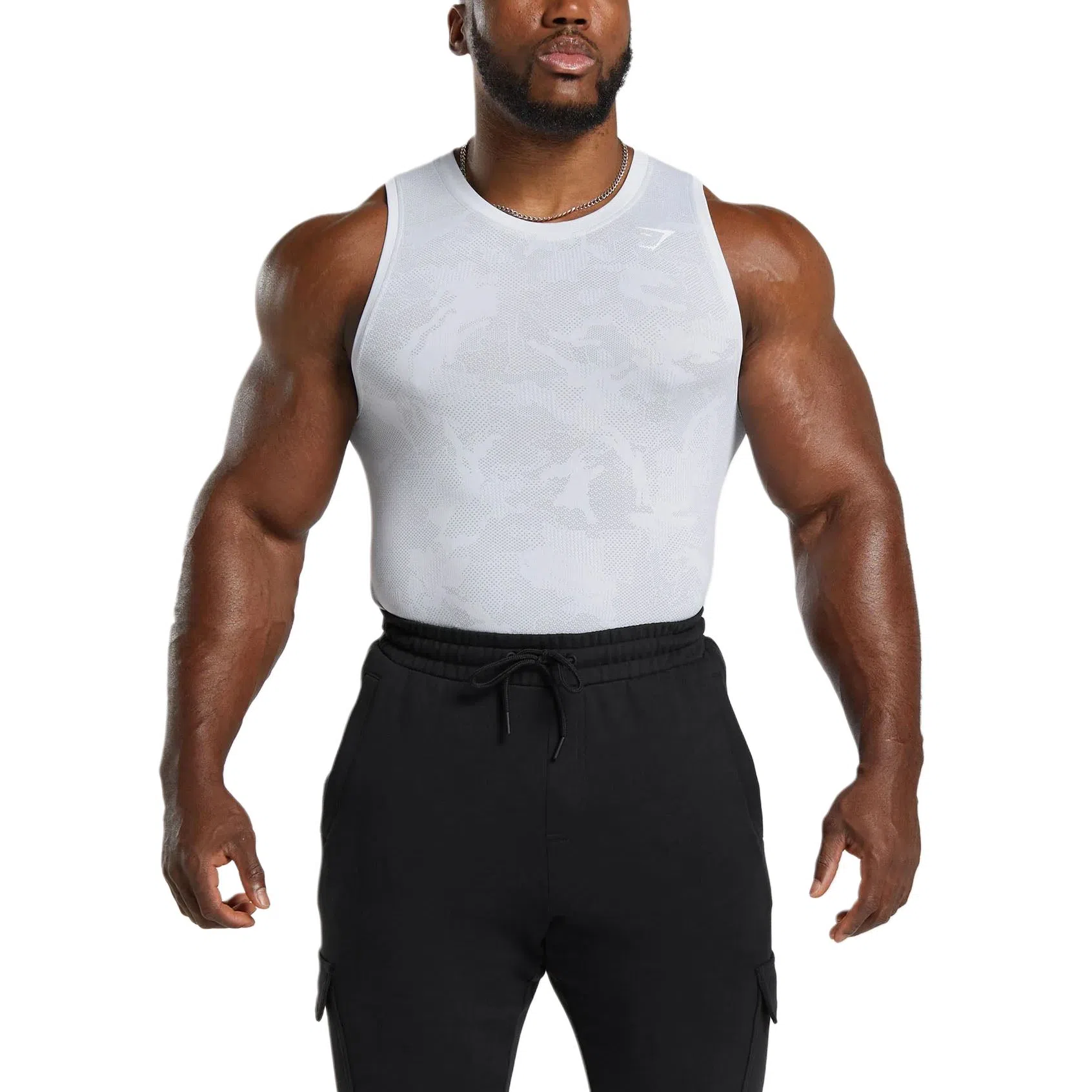 Gymshark Geo Seamless Tank White