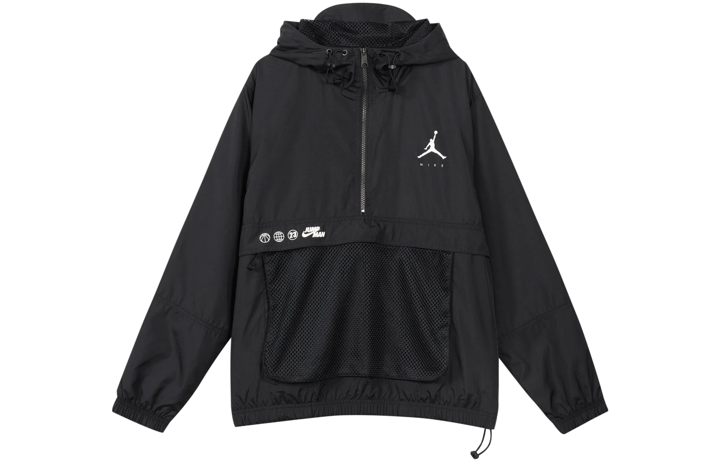Jordan Logo Pullover Jacket Black