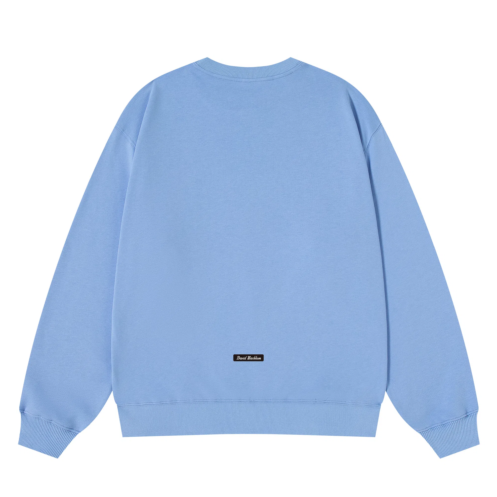 大卫贝肯 重磅简约复古纯色经典基础款精梳轻抓绒棉美式日常通勤百搭圆领休闲宽松落肩袖套头卫衣 男女同款