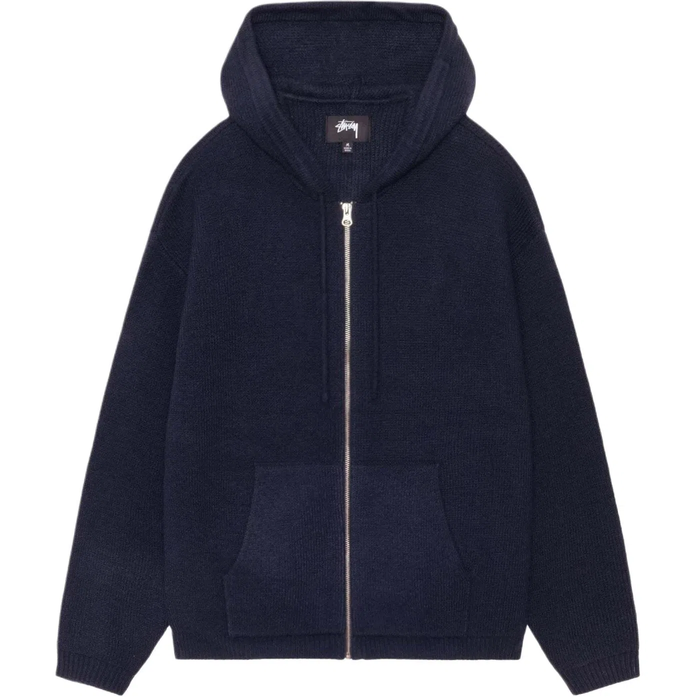 Stussy SS25 HOODED ZIP SWEATER logo