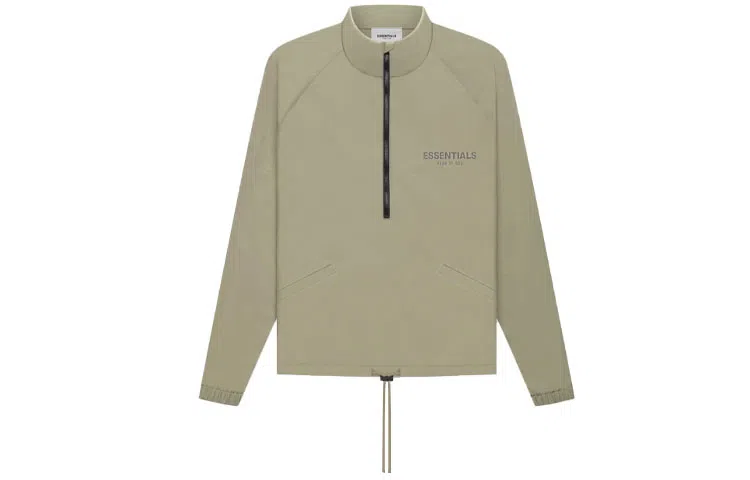 Fear of God Essentials Half Zip Track Jacket Pistachio
