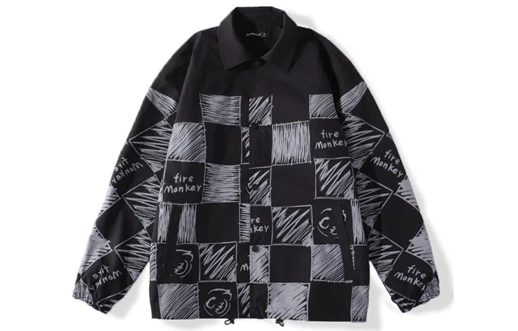 FireMonkey Checkered Print Jacket
