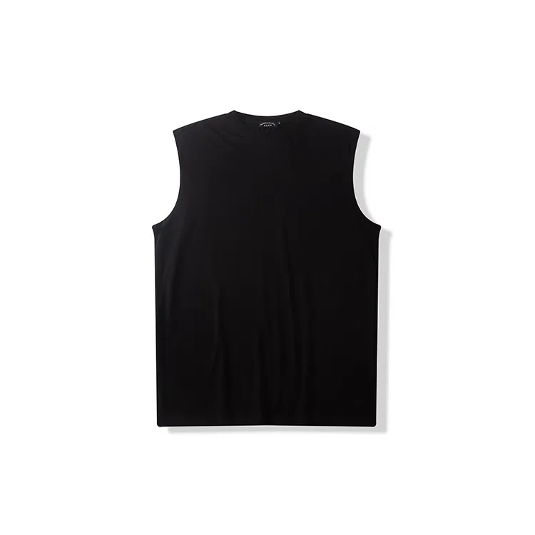 我是大卫 休闲简约纯色宽松打底外穿百搭无袖背心 男款