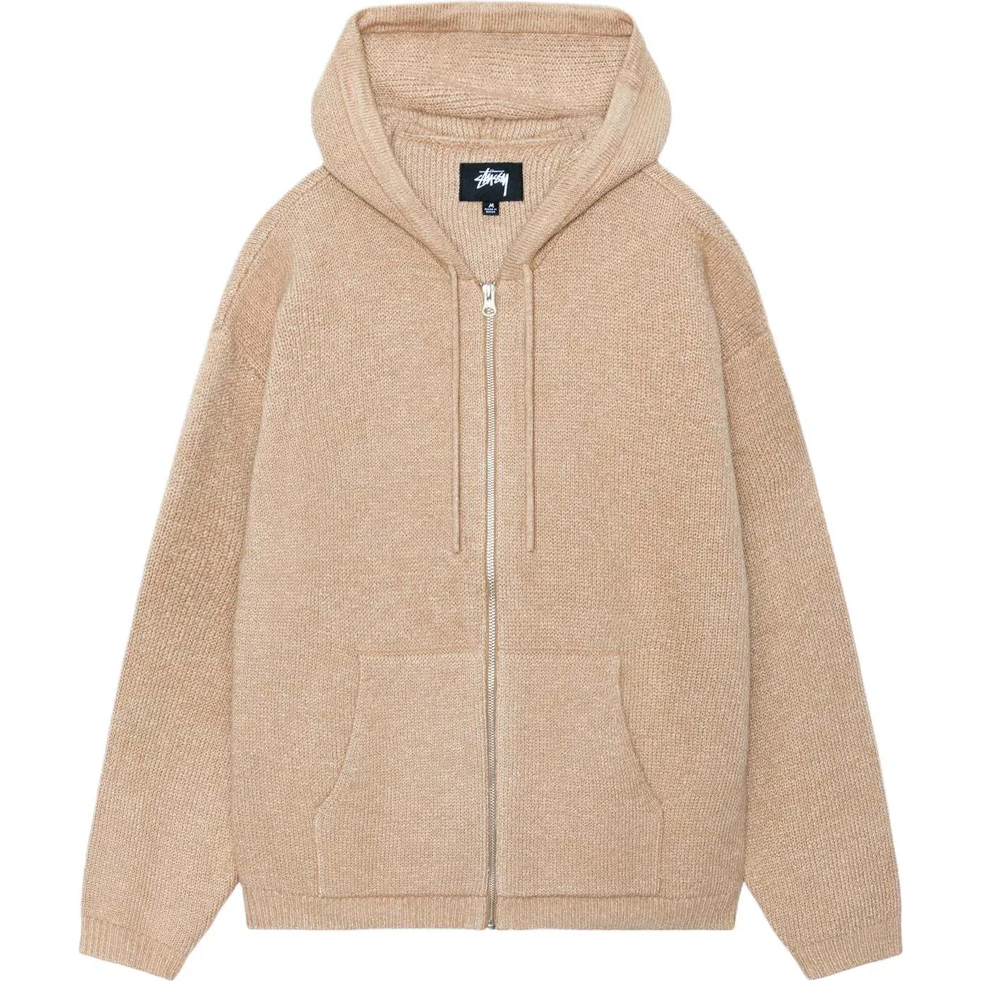 Stussy SS25 HOODED ZIP SWEATER logo