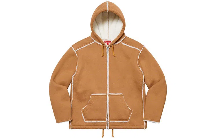 Supreme FW21 Faux Shearling Hooded Jacket
