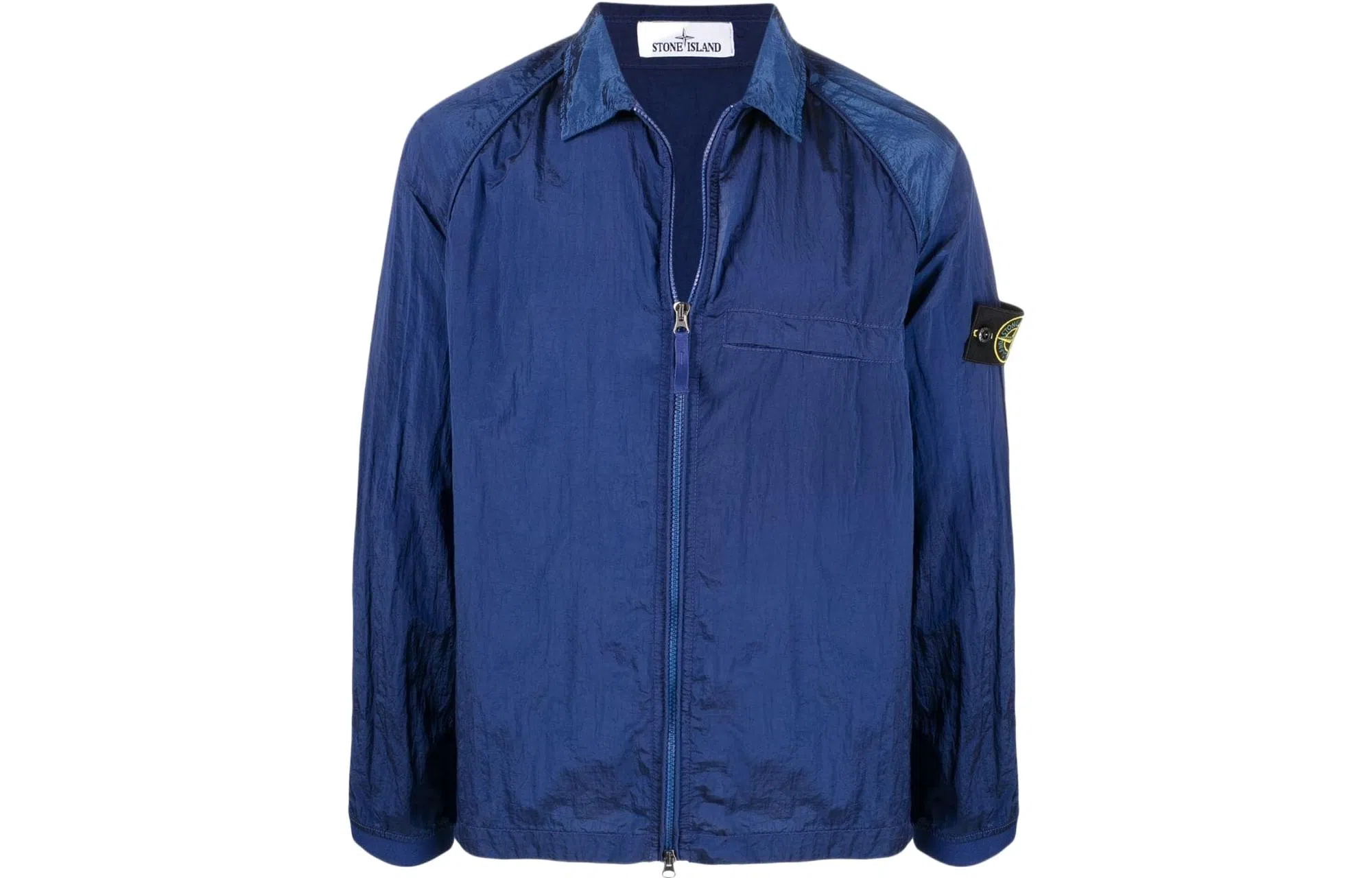Stone Island SS22 Nylon Shirt Jacket Blue