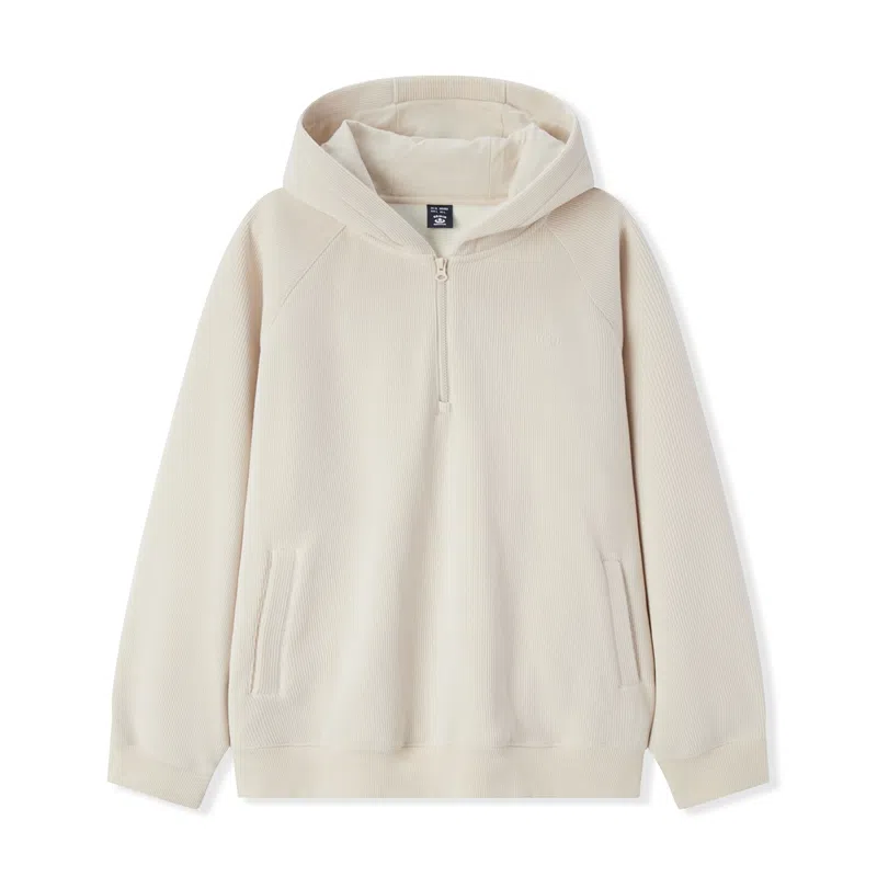 森马 梅花系列 纯色百搭肌理感加绒连帽长袖针织衫 男款