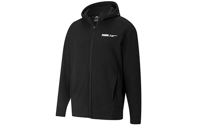 Puma Winterized Logo Hoodie Jacket Black