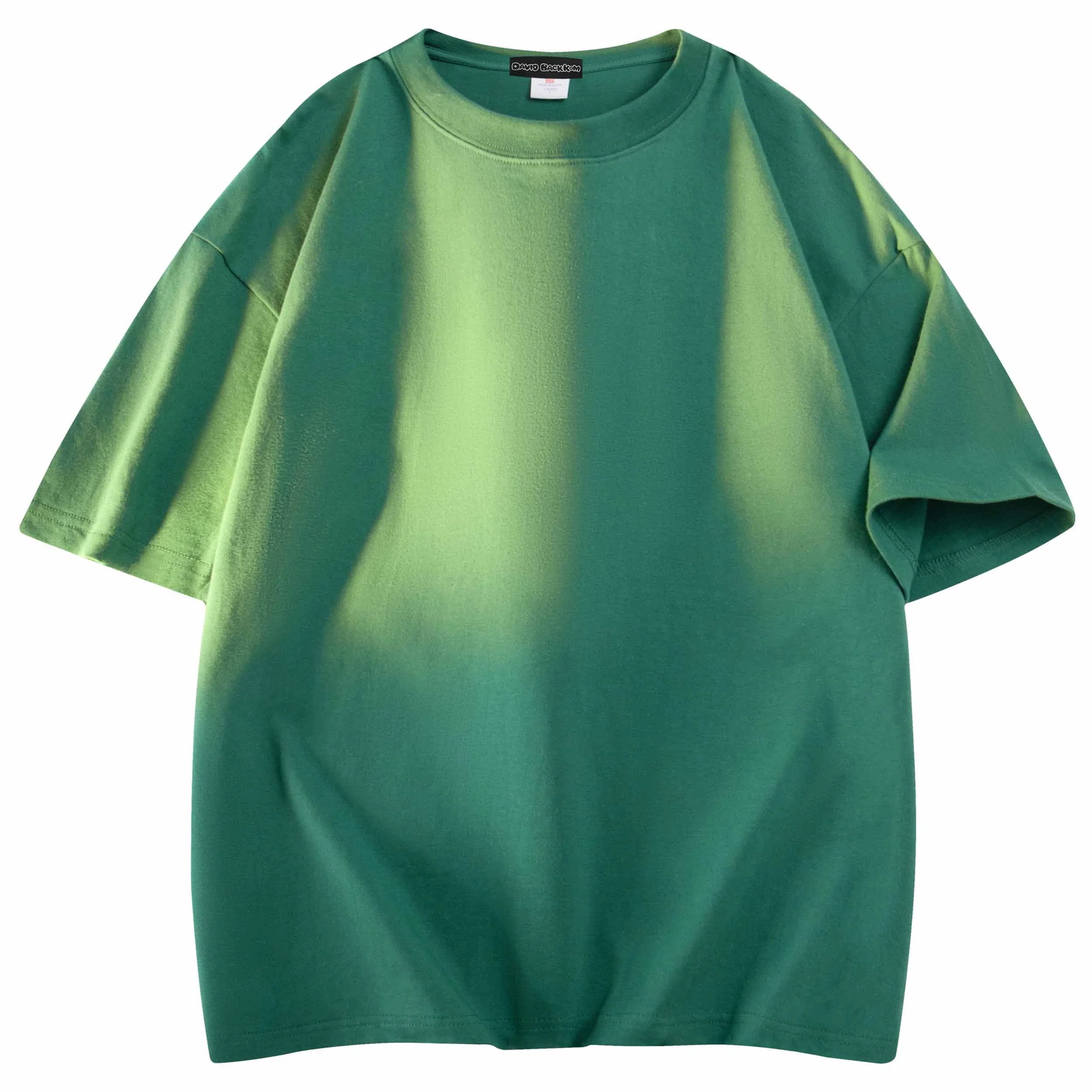 大卫贝肯 纯色宽松适中圆领短袖打底衣 男女同款