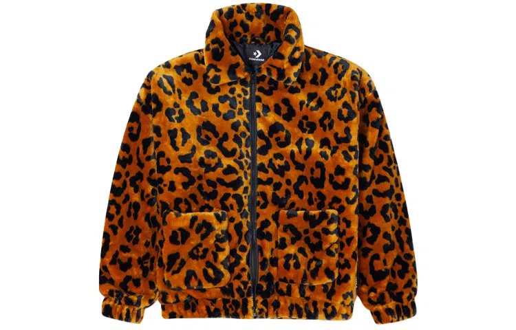 Converse Retro Leopard Jacket Brown