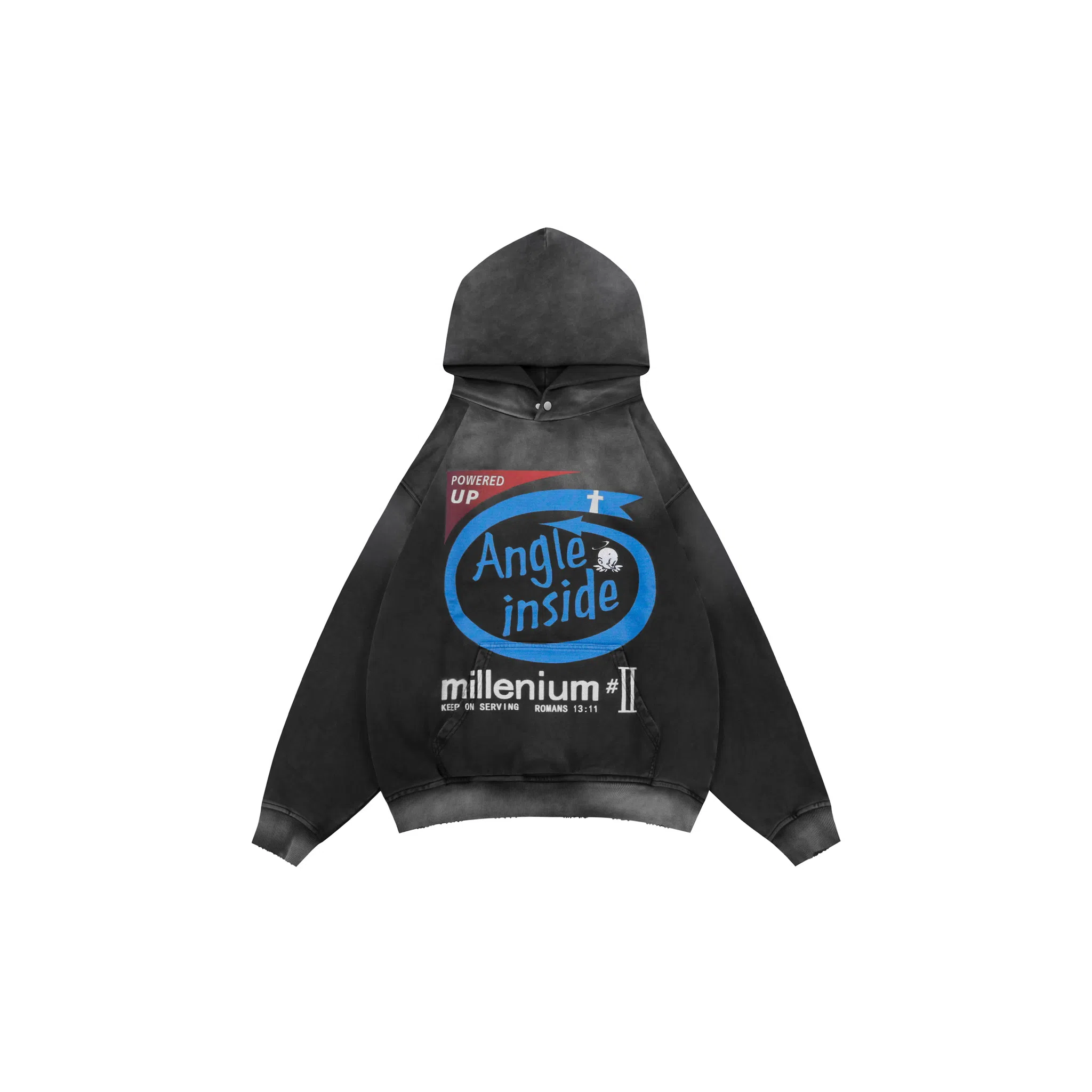 False Perception Little Angel Hoodie Washed Black