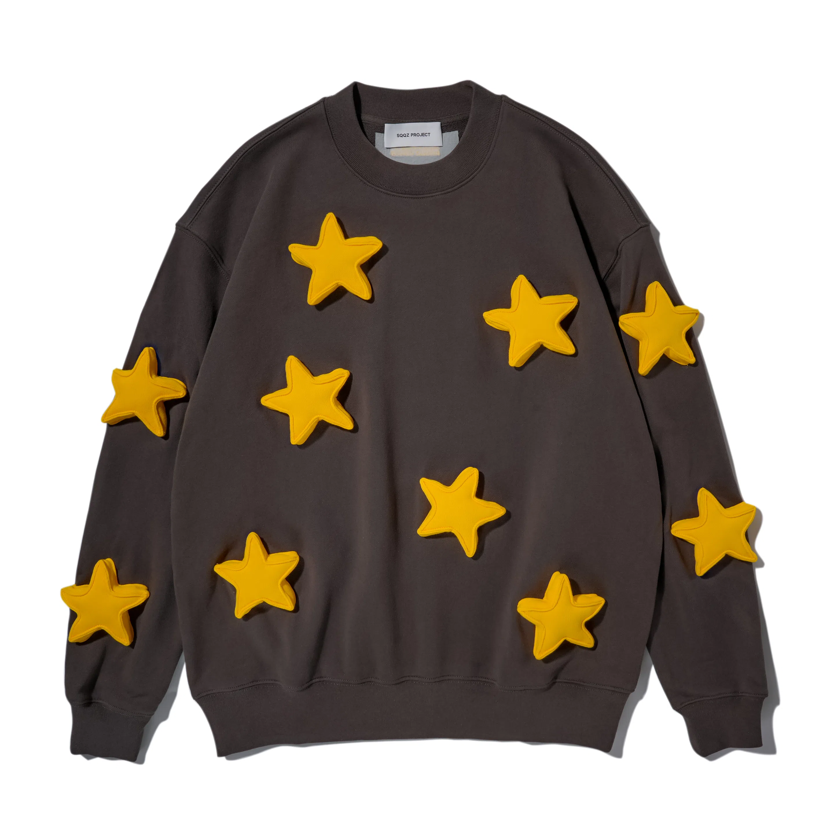SQQZ Project 3D Star Crewneck Sweatshirt
