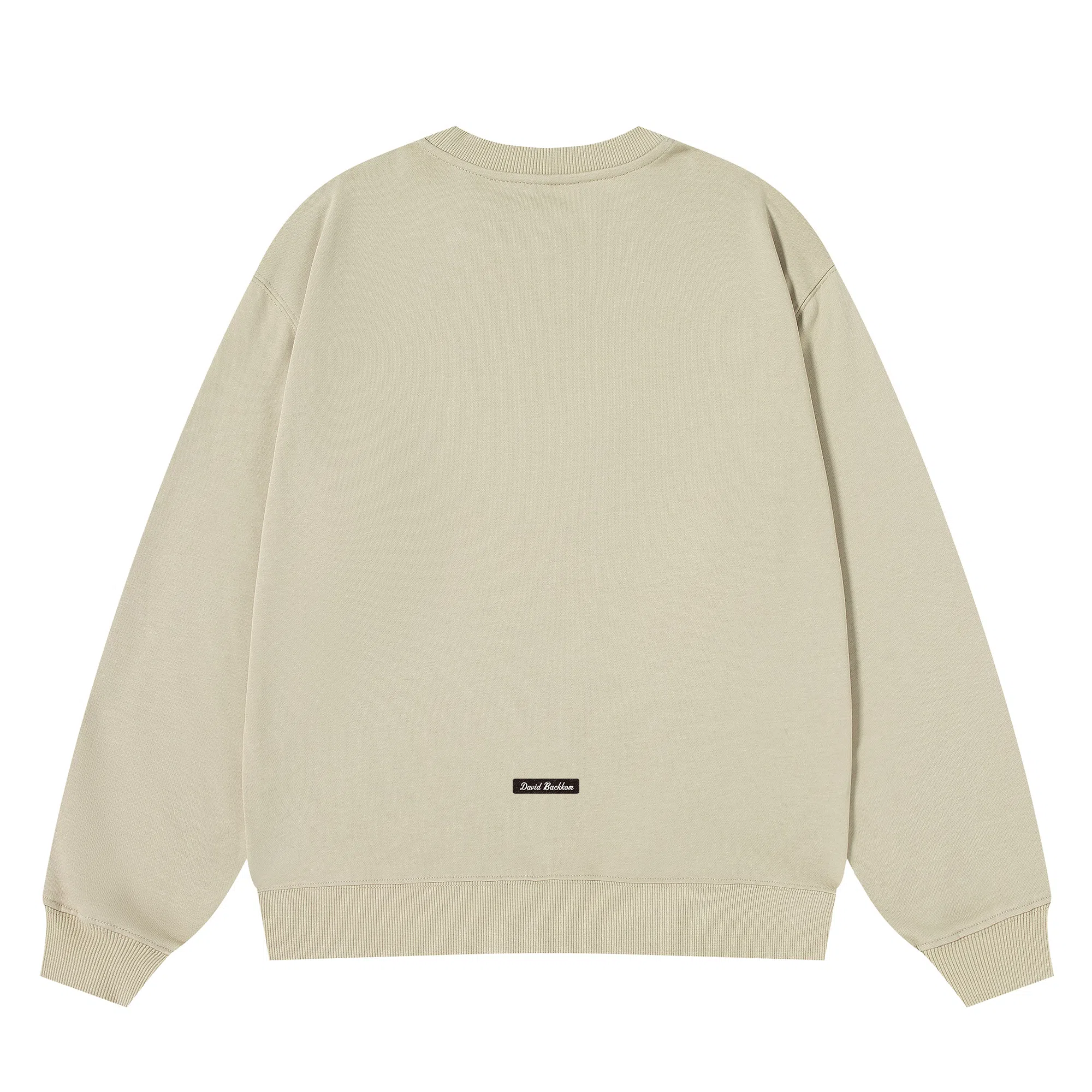 大卫贝肯 重磅简约复古纯色经典基础款精梳轻抓绒棉美式日常通勤百搭圆领休闲宽松落肩袖套头卫衣 男女同款