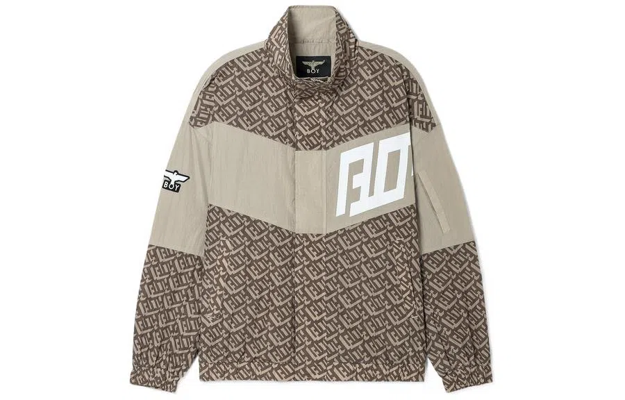 Boy London Logo Jacket Khaki