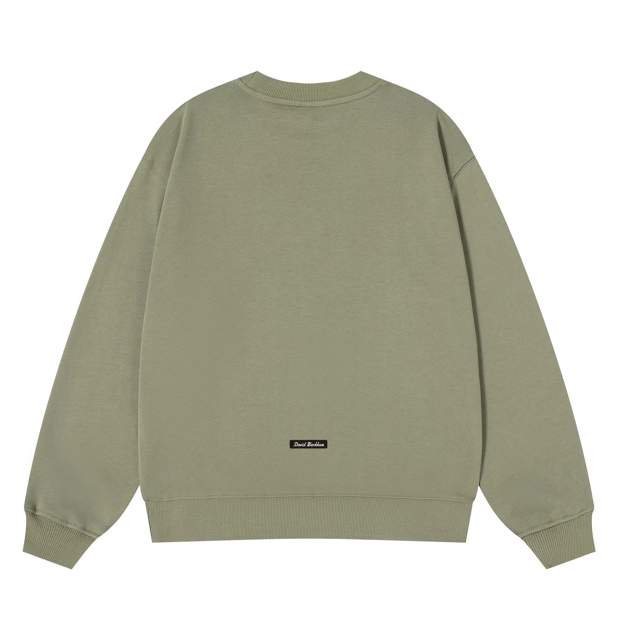 大卫贝肯 重磅简约复古纯色经典基础款精梳轻抓绒棉美式日常通勤百搭圆领休闲宽松落肩袖套头卫衣 男女同款