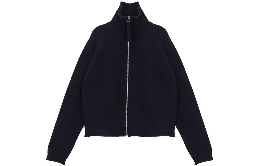 MATIN KIM Navy Turtleneck Sweater