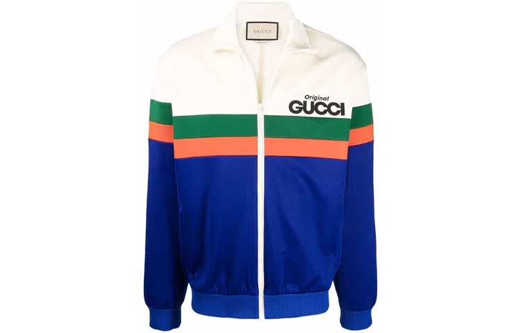 Gucci SS22 Logo Print Zip Jacket