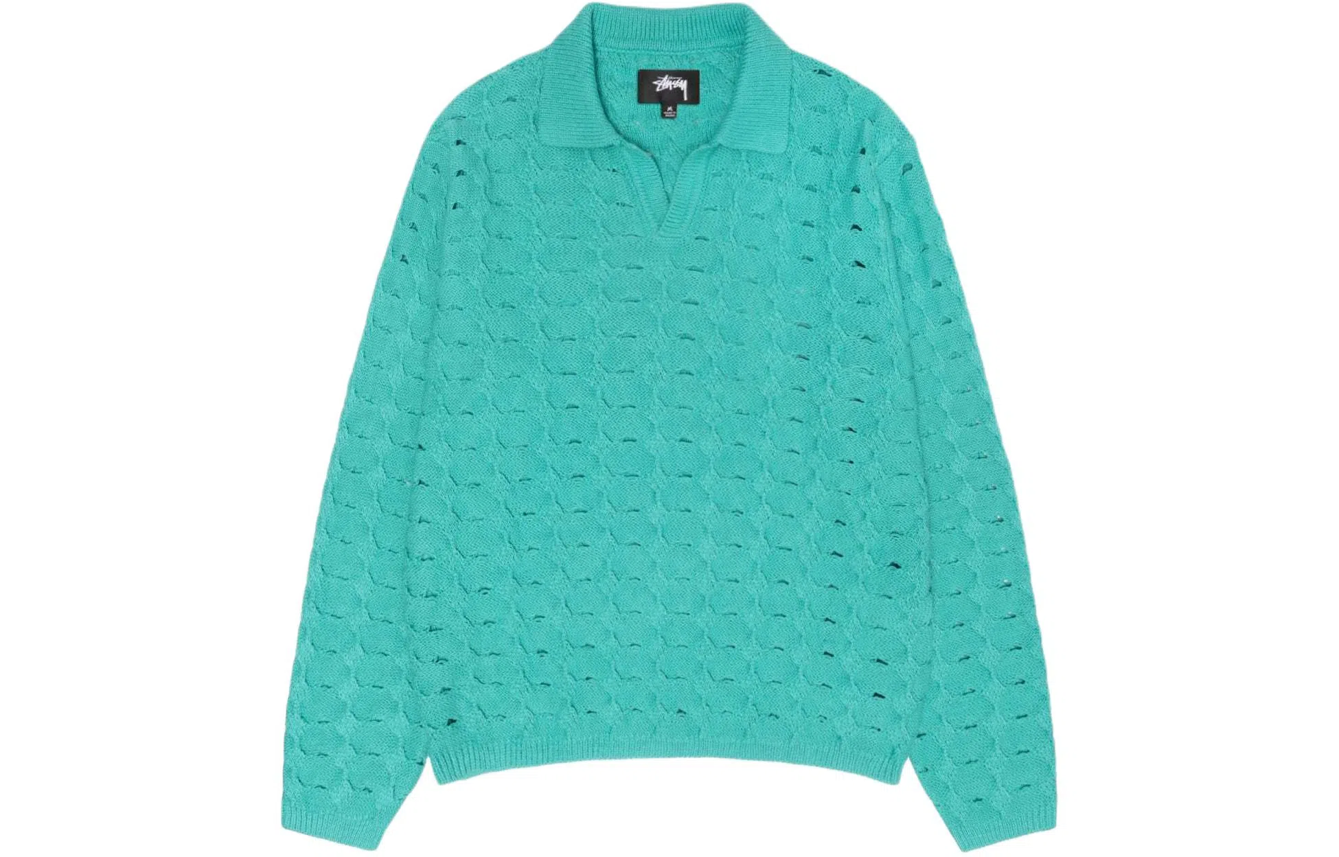 Stussy SS24 OPEN KNIT COLLARED SWEATER