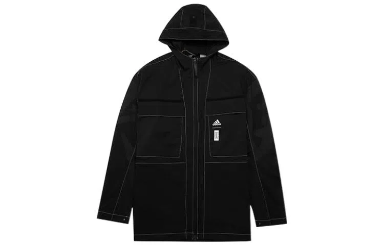 adidas Full-Zip Hoodie Jacket Black