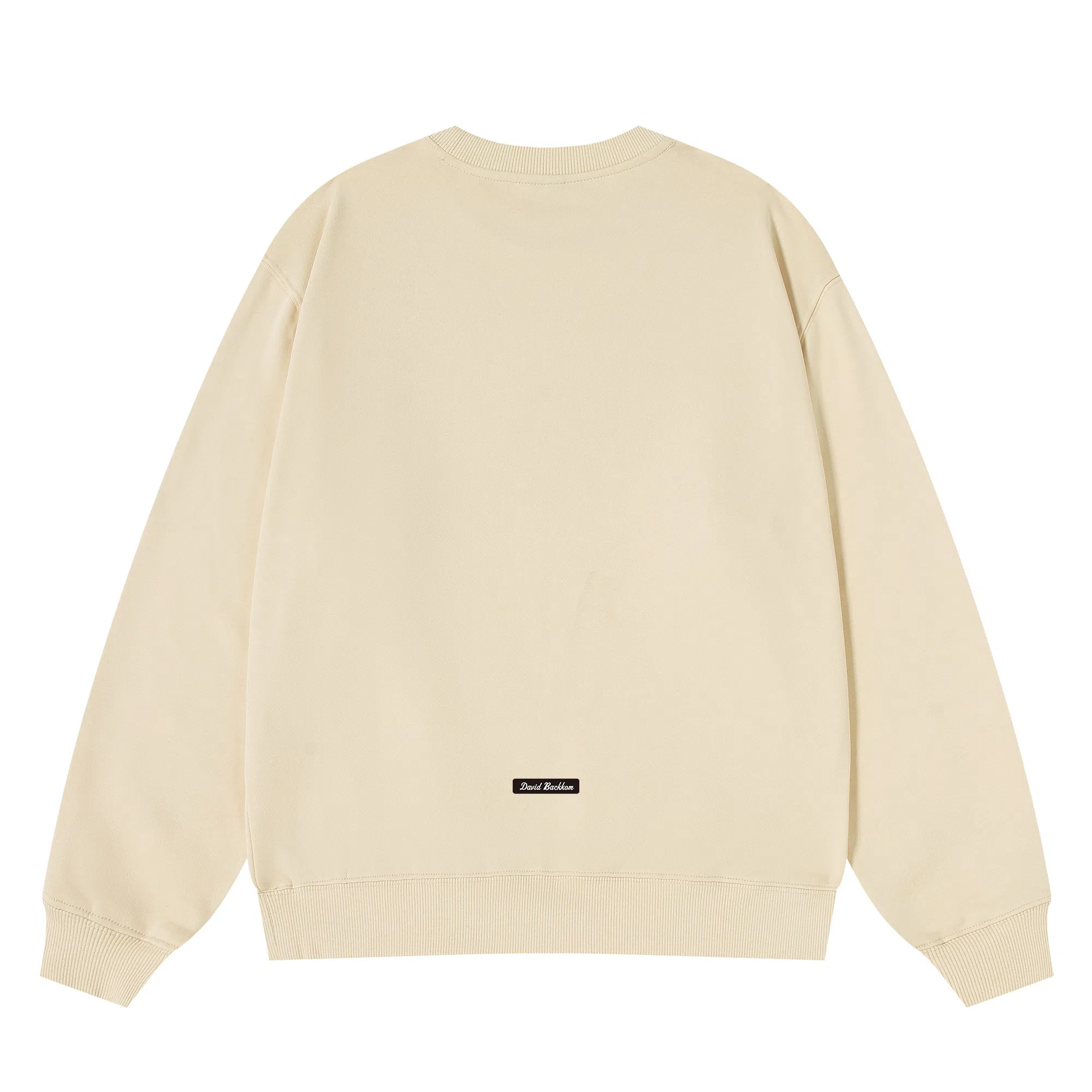 大卫贝肯 重磅简约复古纯色经典基础款精梳轻抓绒棉美式日常通勤百搭圆领休闲宽松落肩袖套头卫衣 男女同款