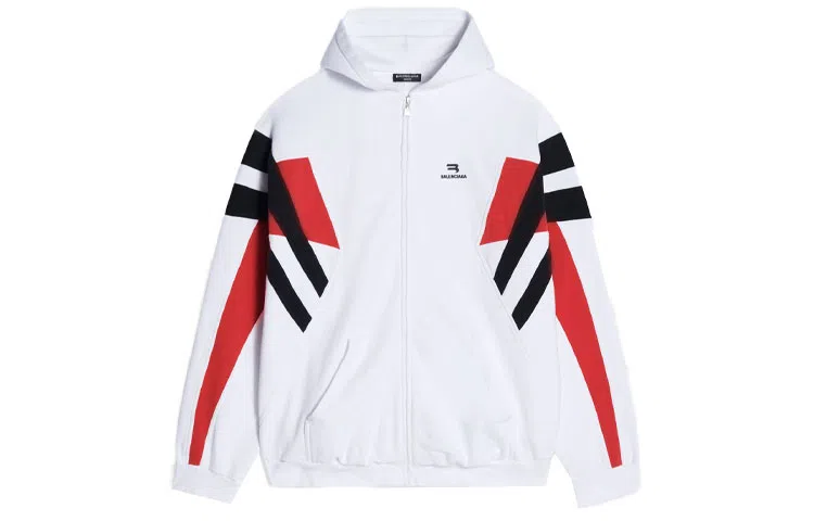 Balenciaga FW21 Zip Hoodie White