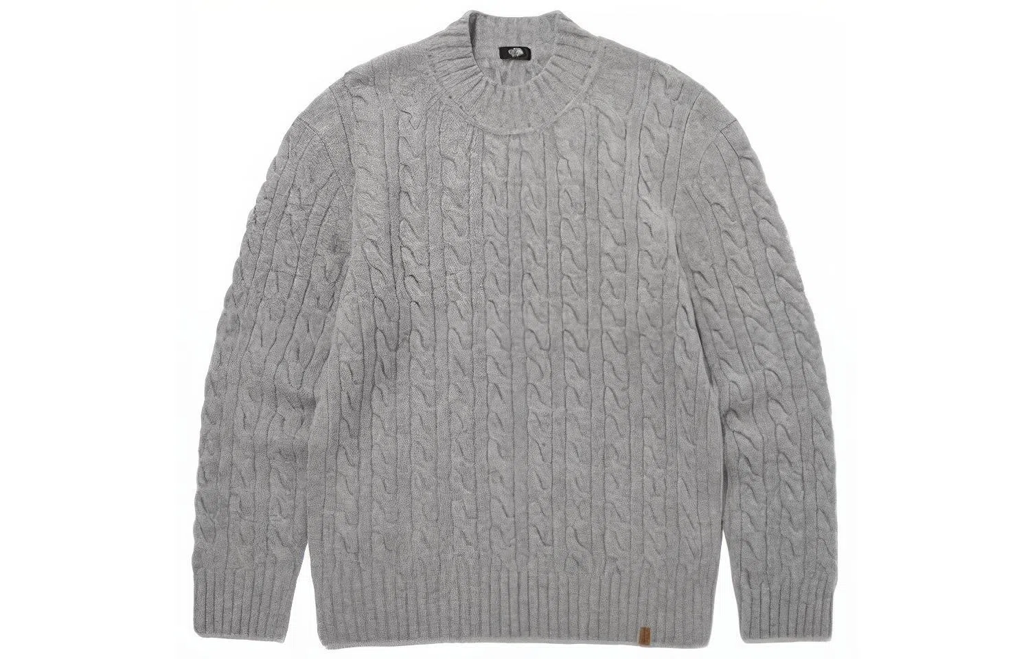 The North Face Merino Wool Cable Sweater Gray