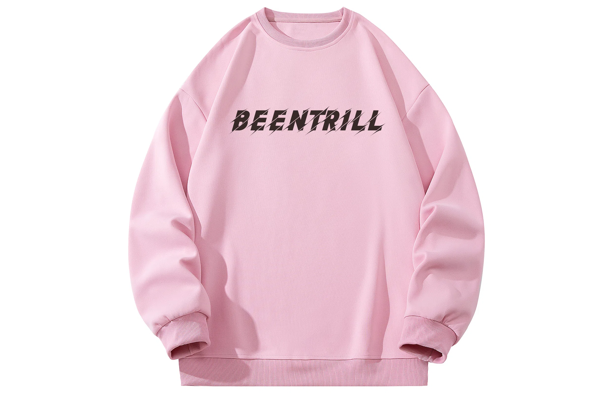 BEENTRILL Logo Cutout Crewneck Sweatshirt
