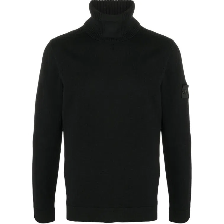 Stone Island Turtleneck Sweater Black