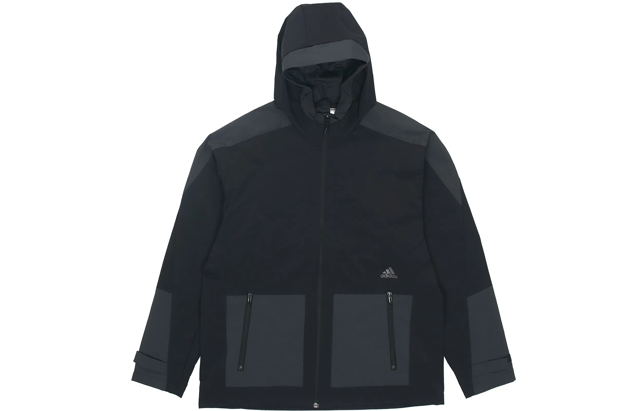 adidas Logo Windbreaker Jacket Black