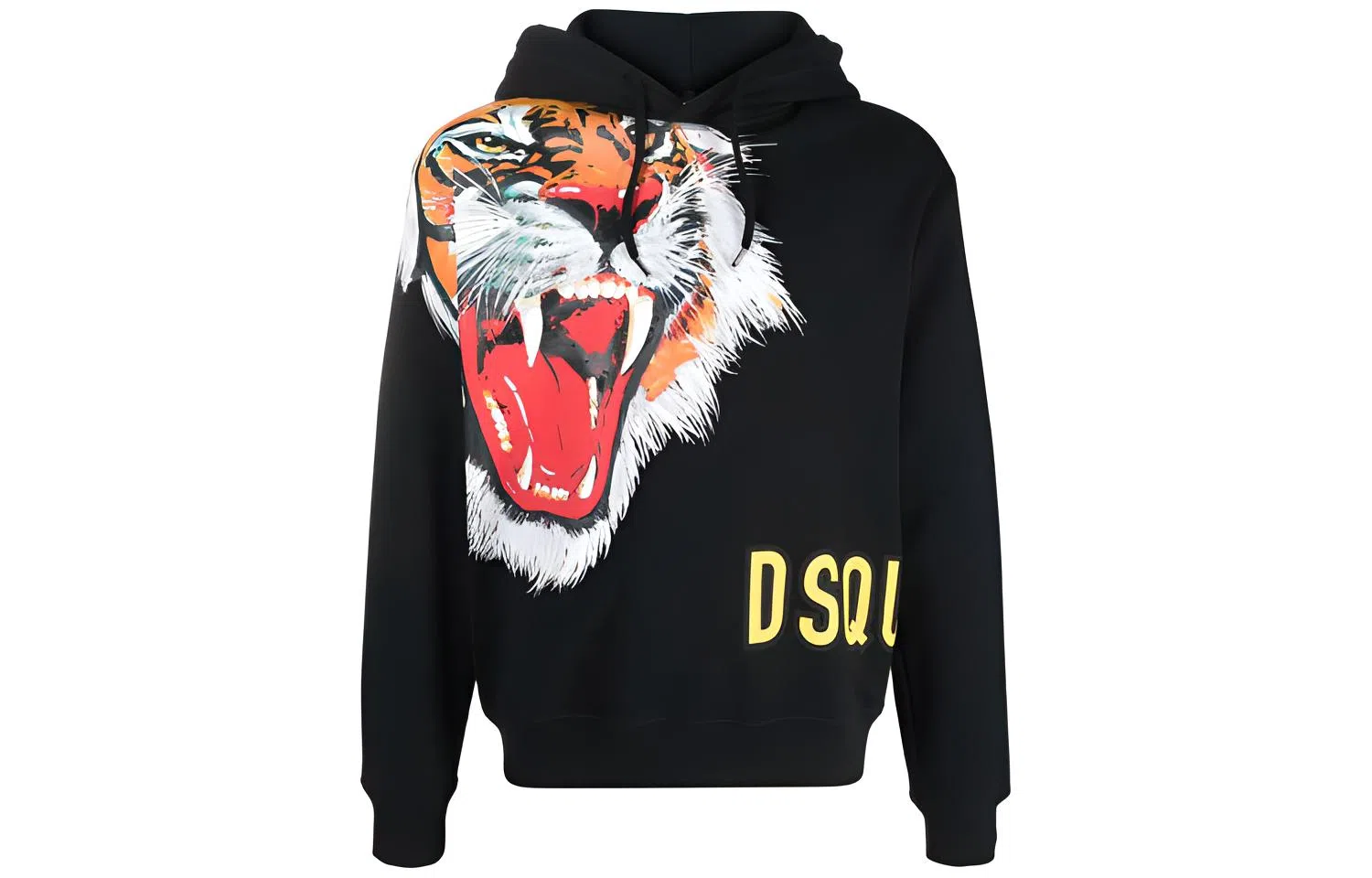DSQUARED2 Tiger Print Hoodie Black
