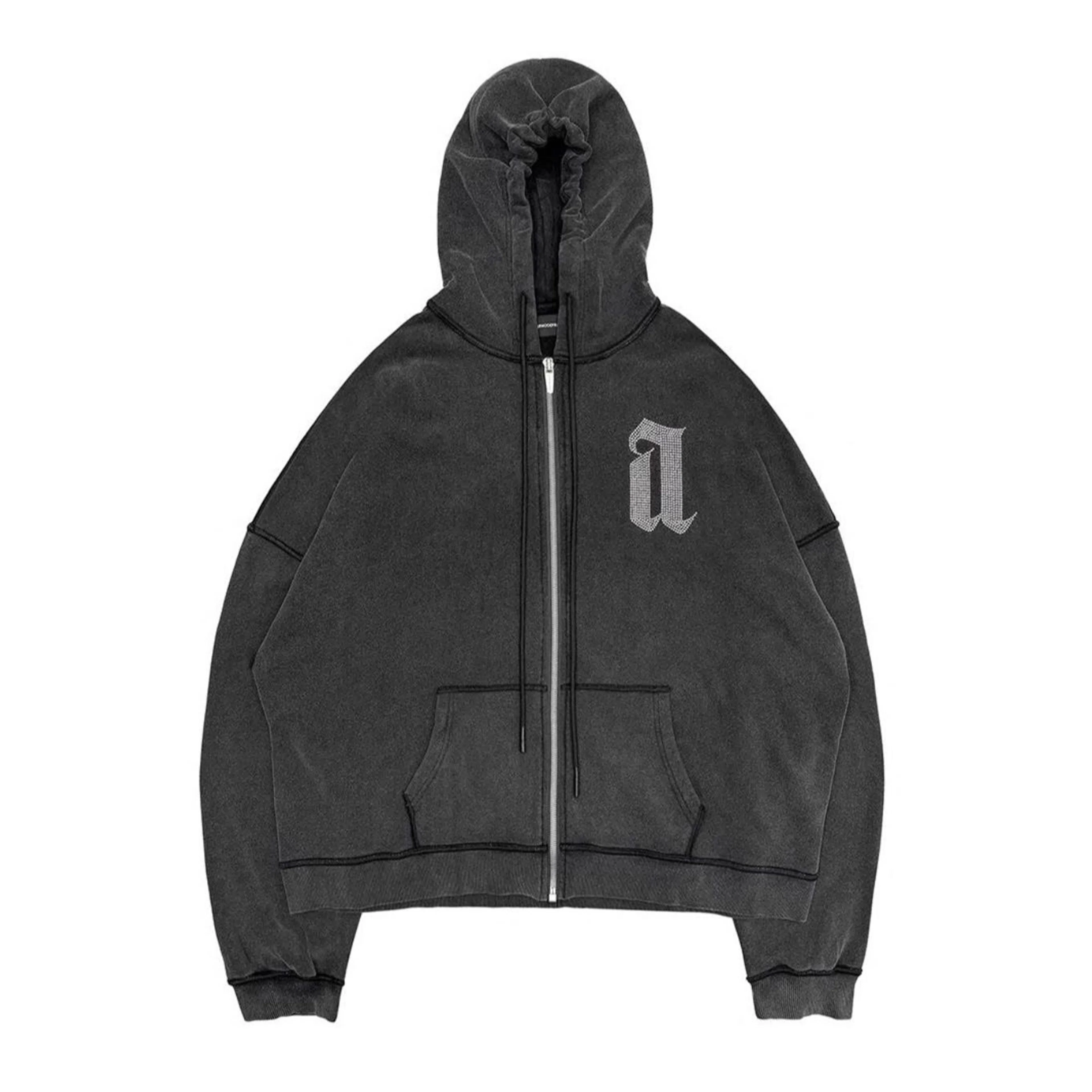 ARNODEFRANCE Punk Washed Black Sweatshirt