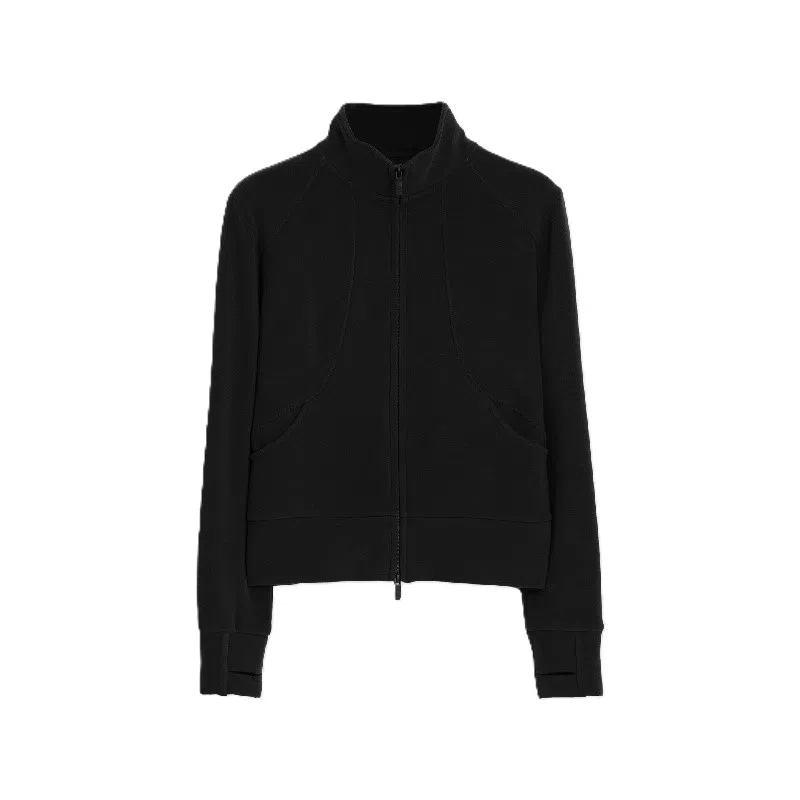 LUX ET VITA Zip-Up Breathable Sweatshirt Brown