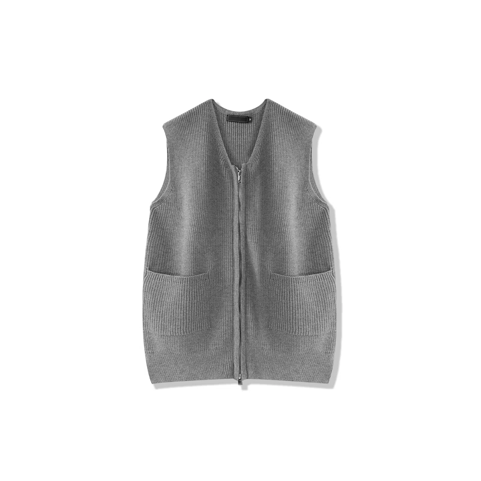 SHANTREE Zip Knit Sweater