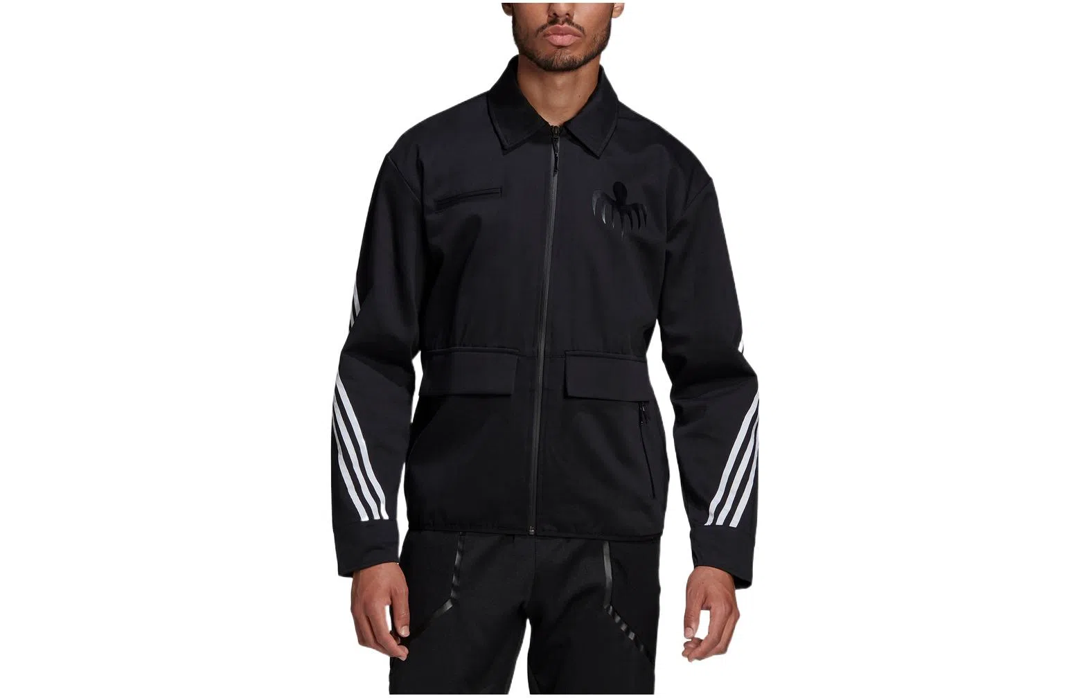 adidas x James Bond Striped Logo Jacket Black