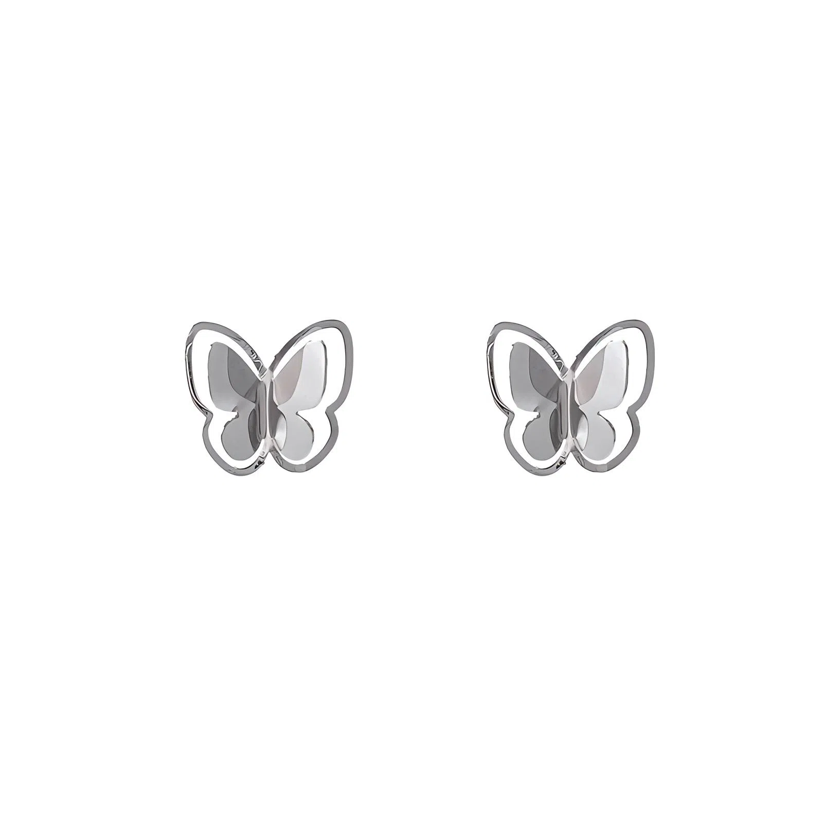 彤彤兔 时尚气质镂空蝴蝶 合金 耳钉 女款