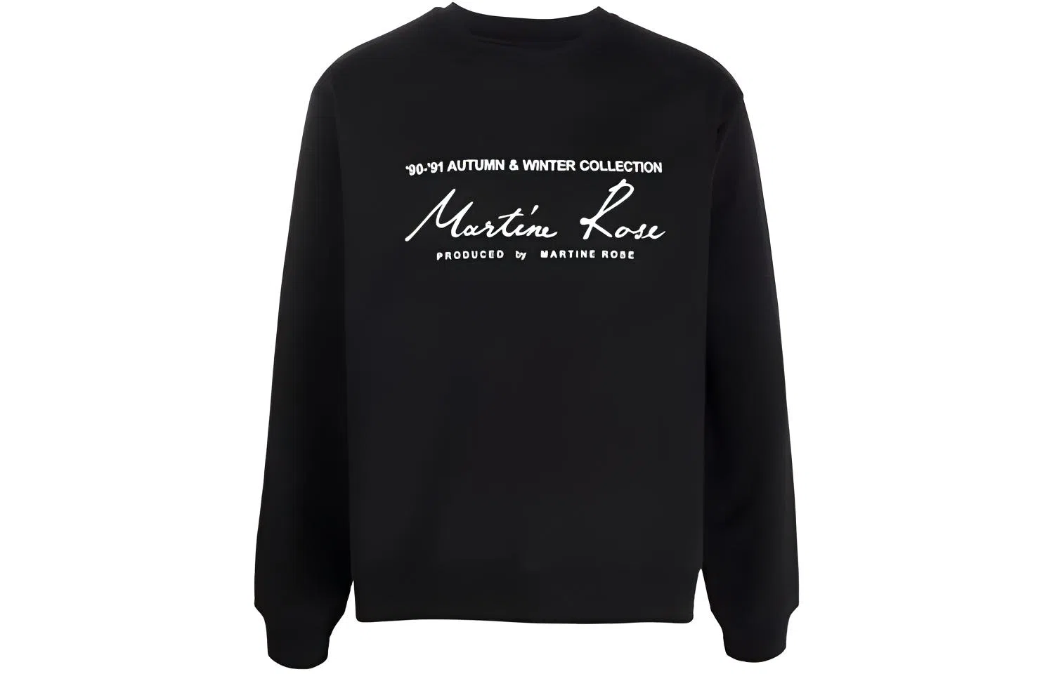 Martine Rose Logo Crewneck Sweatshirt Black