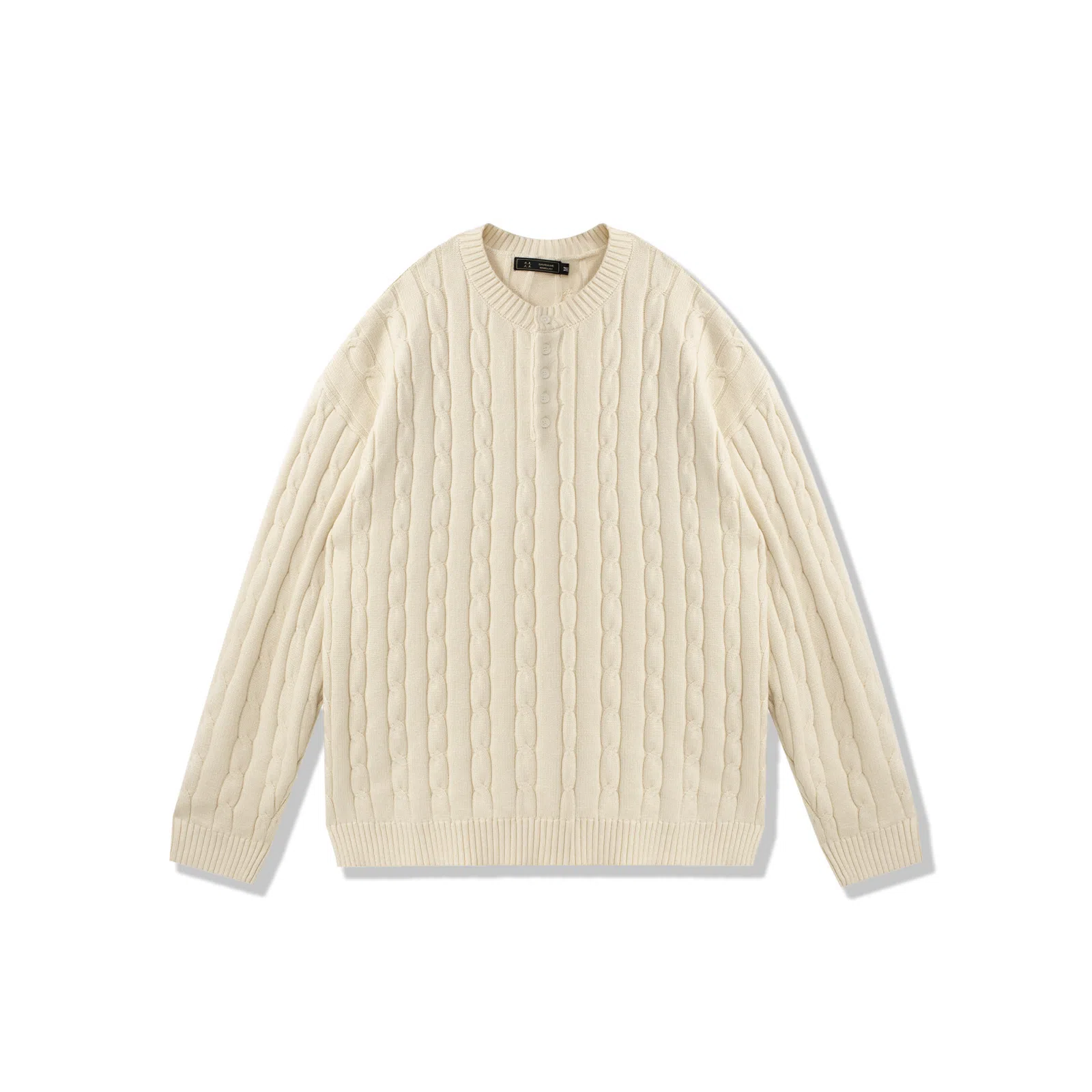 我是大卫 韩系慵懒纯色休闲简约百搭针织衫 男女同款