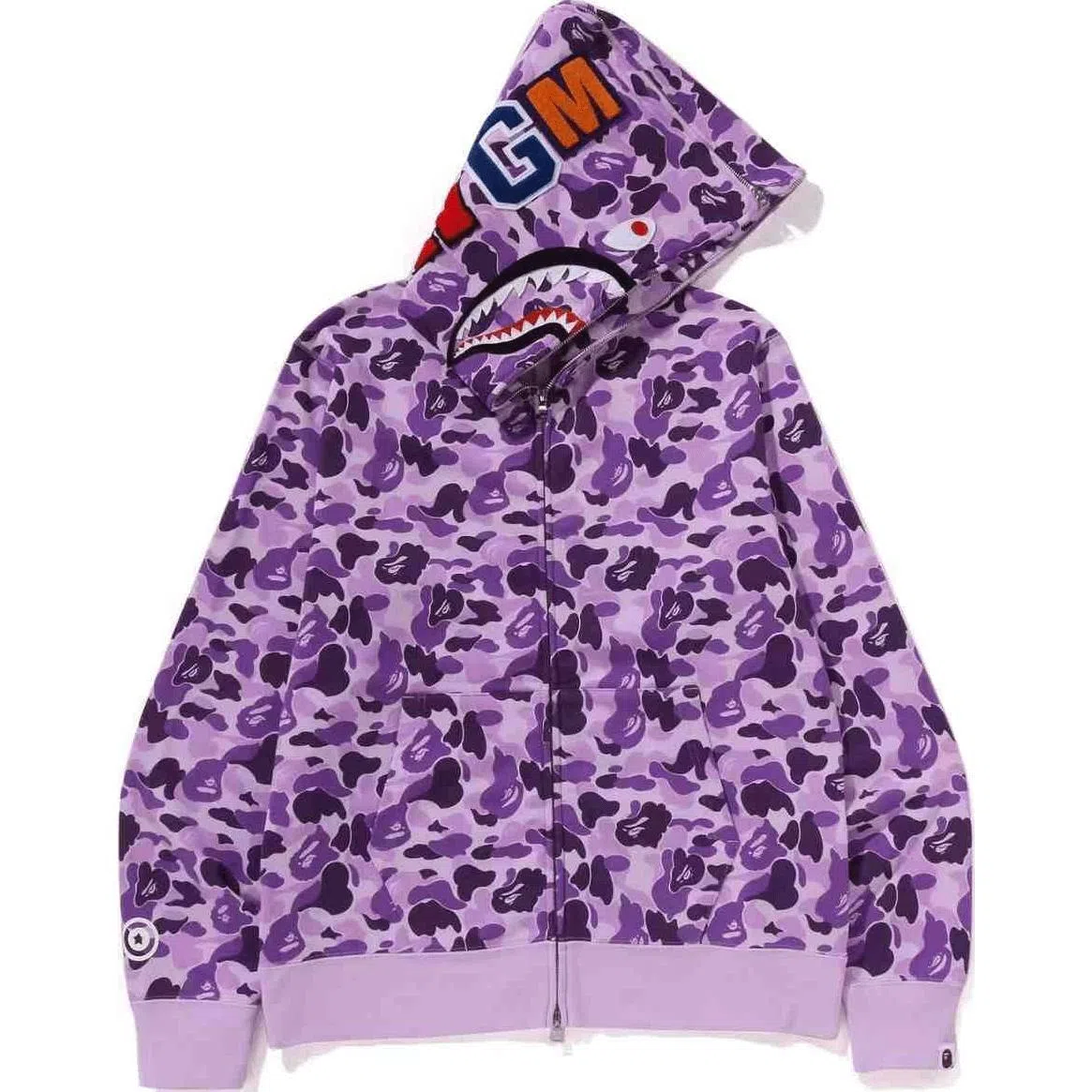 BAPE FW24 Shark Logo Hoodie Purple