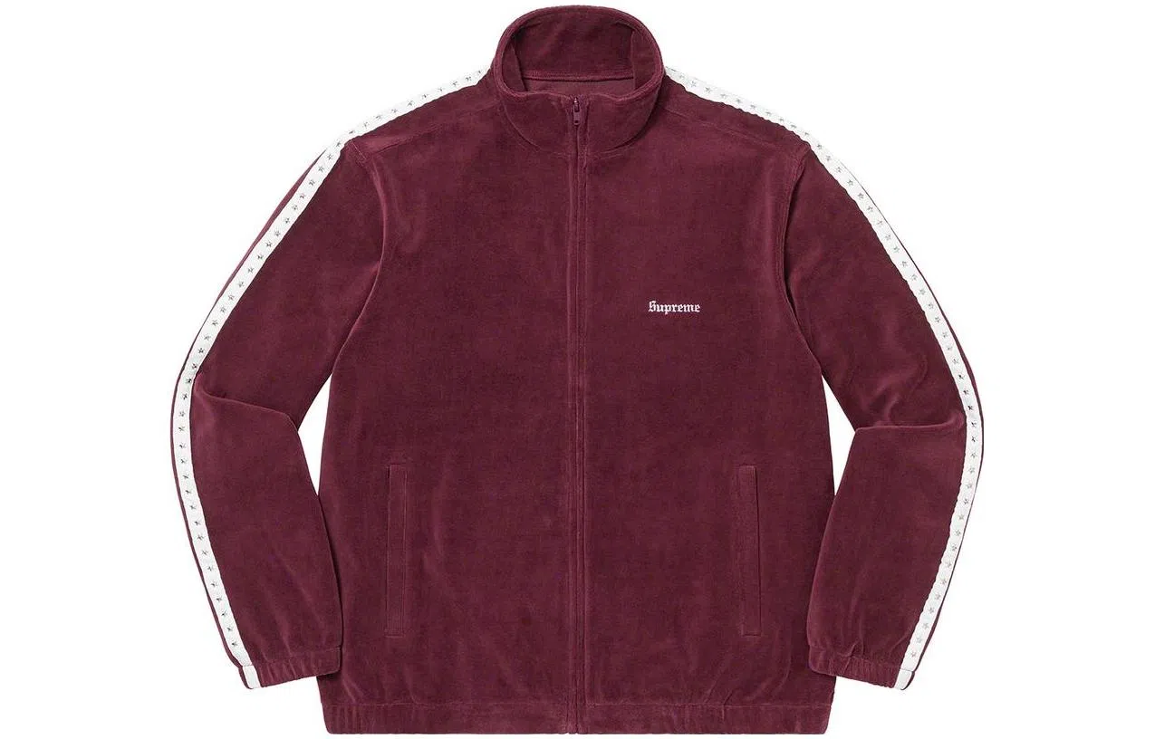 Supreme Studded Velour Track Jacket