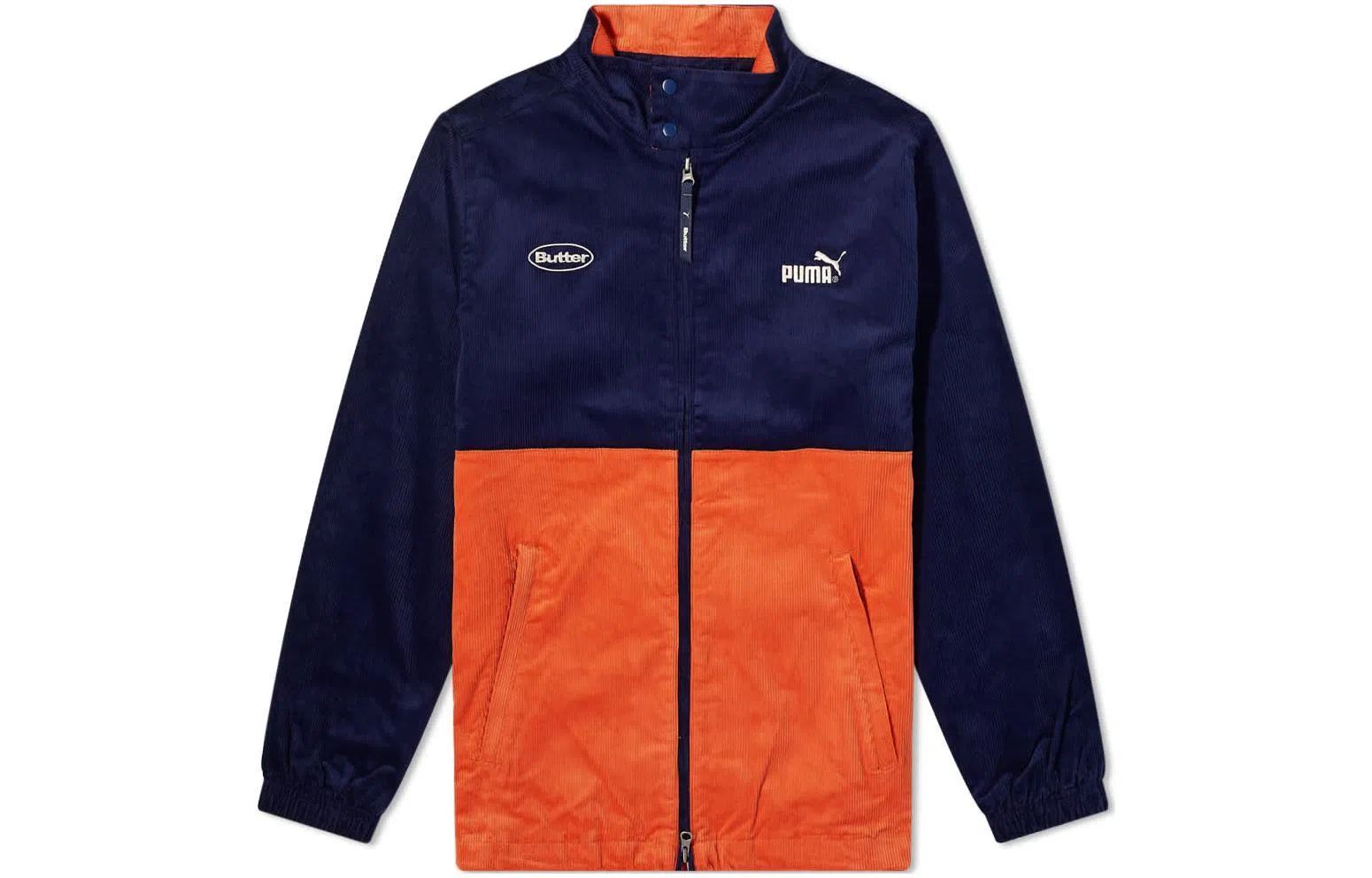 PUMA Zip-Up Jacket Navy Orange