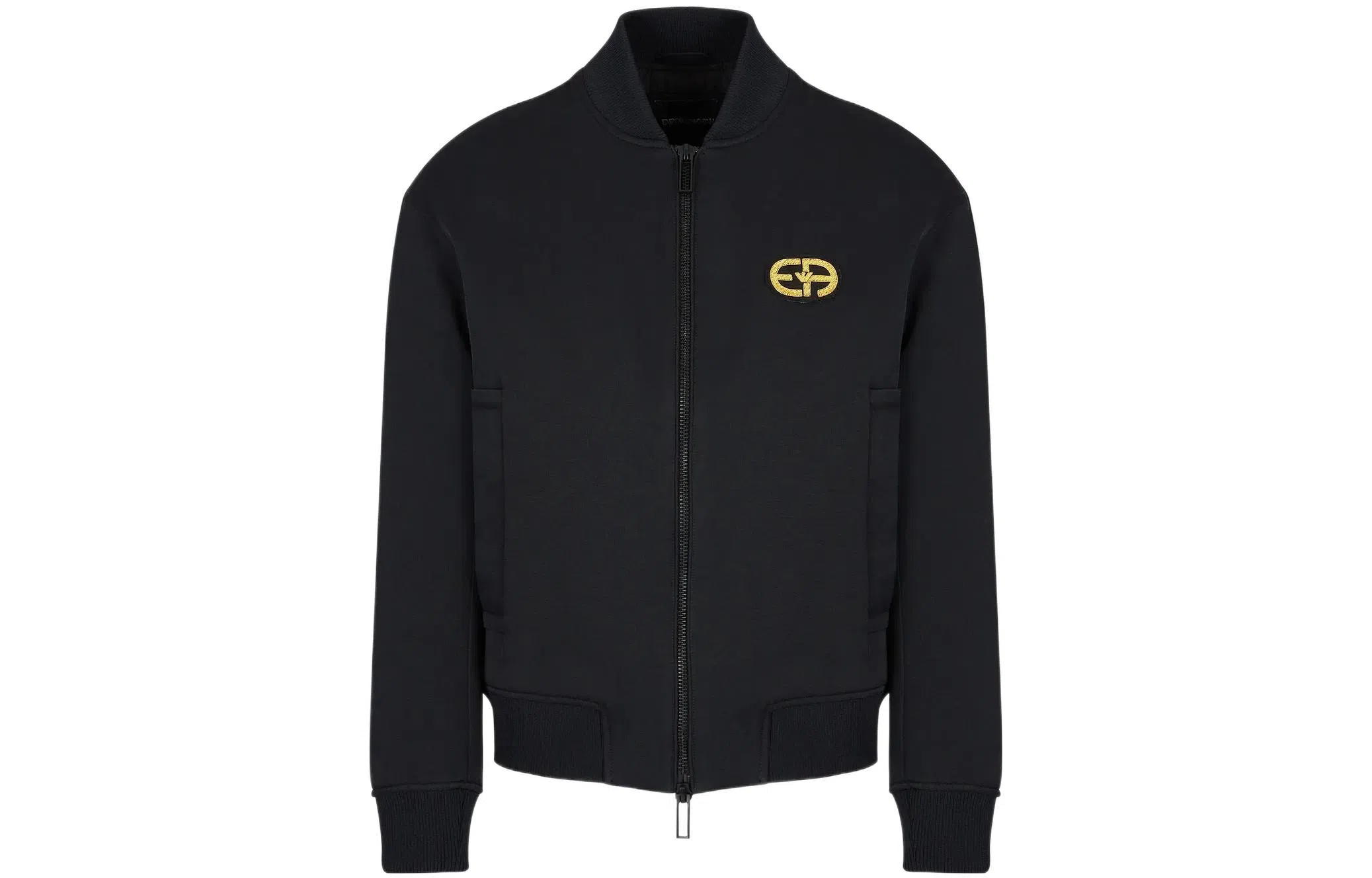 Emporio Armani FW22 Logo Zip Jacket Black