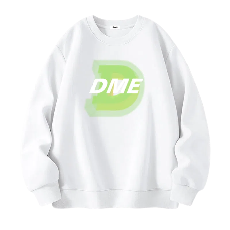 【dme】 渐变模糊字母宽松圆领休闲百搭长袖卫衣 男女同款