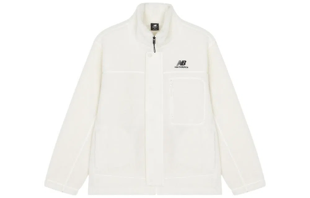 New Balance FW22 Logo Zip Jacket White