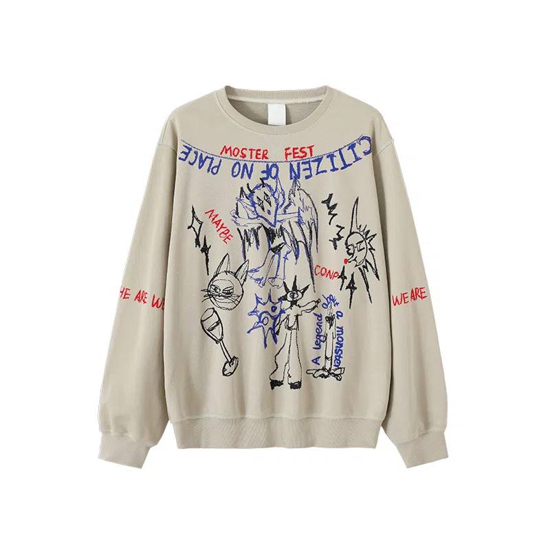 CONP AW24 Monster Park Graffiti Crewneck Sweatshirt