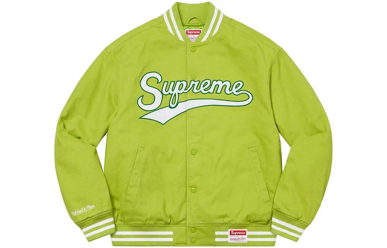Supreme x Mitchell & Ness Logo Jacket
